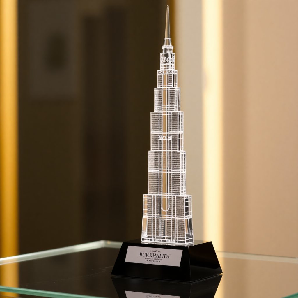 Crystal Award Burj Khalifa at dubai