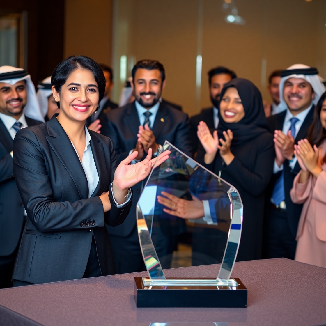 Company Setting Award giving Recognition in UAE