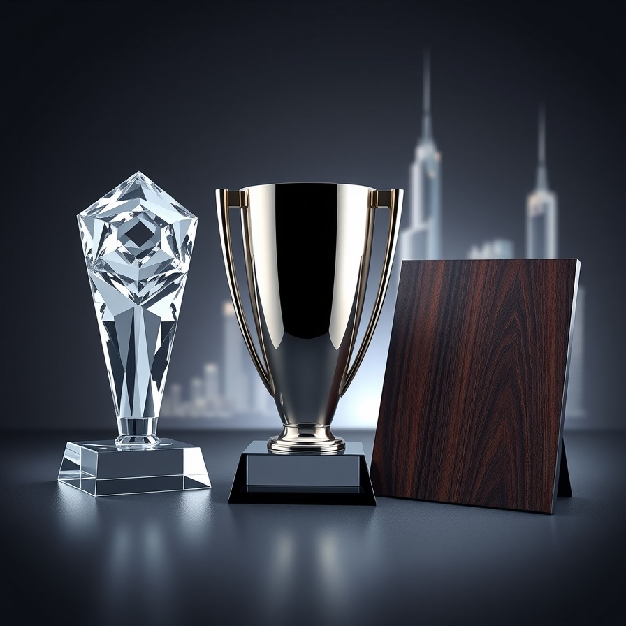 The Ultimate Guide to Choosing Custom Trophies Dubai Crystal, Metal, or Wood | Dubai