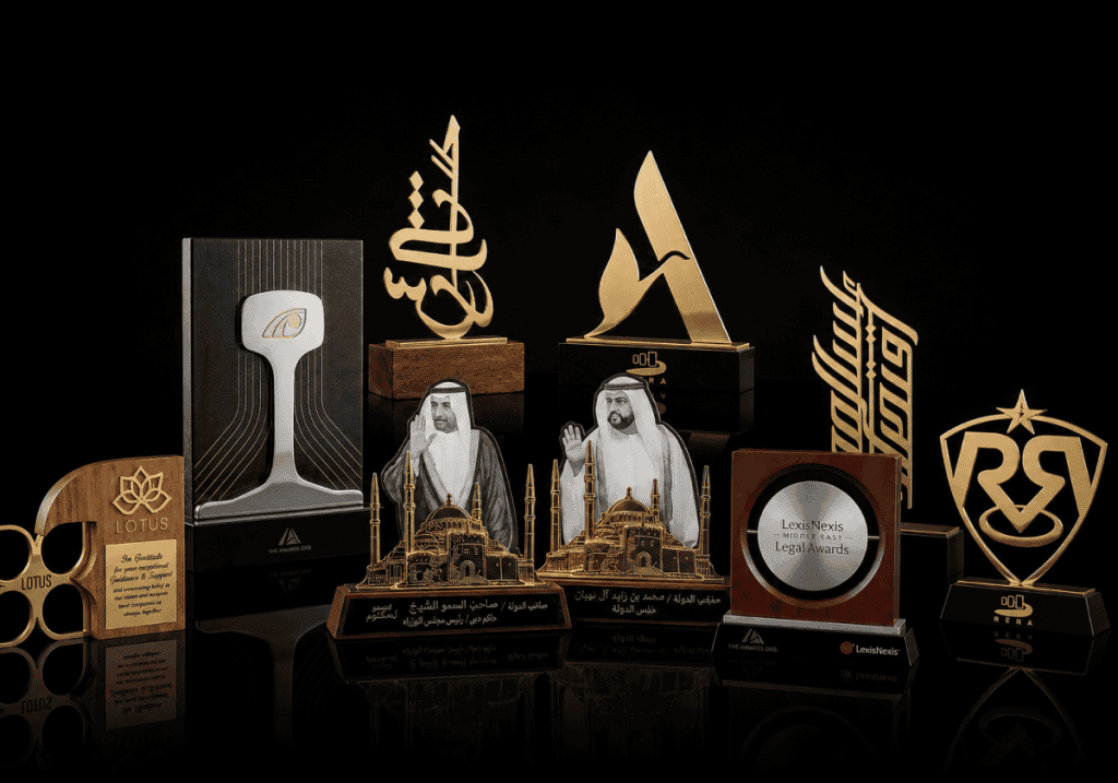 Metal Awards Manufactured by NSF Crystal Arcade
