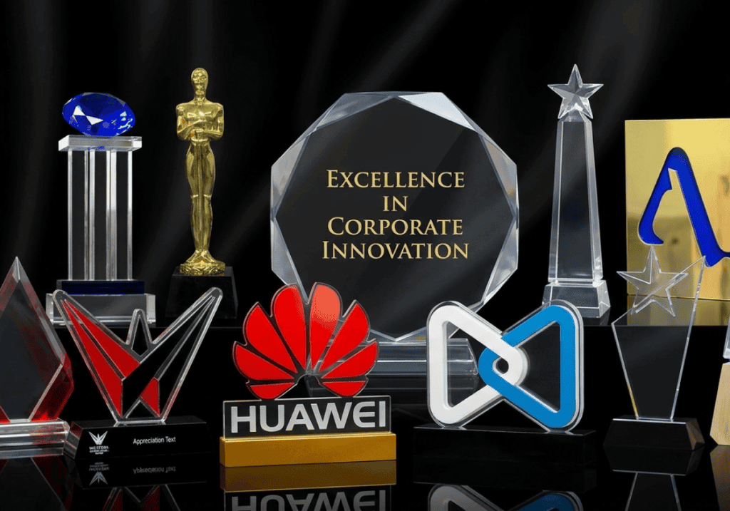 Mix collection of Logo cutout Awards NSF Crystal Arcade